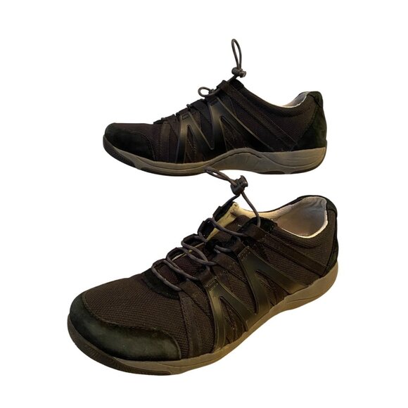 Dansko Women's Henriette Comfort Black Sneaker Lightweight Shoe 40 Size 9 Wide - Picture 1 of 5